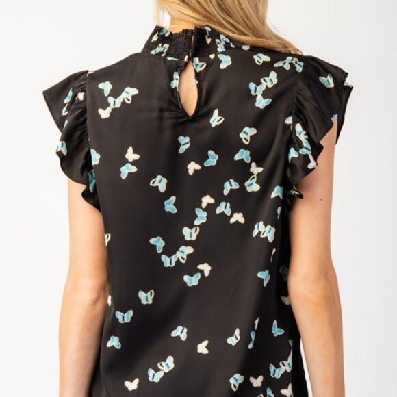 Butterfly Print top - Picture 2 of 3